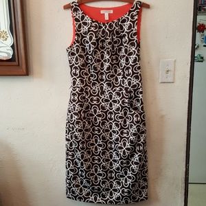 London Time brown print dress